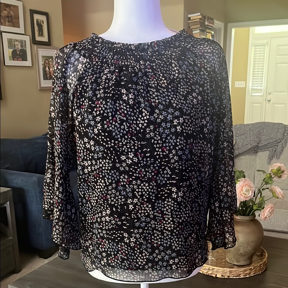 Floral Embellished Relaxed Blouse